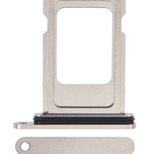 Single Sim Card Tray For iPhone 15 Pro / 15 Pro Max (White Titanium)