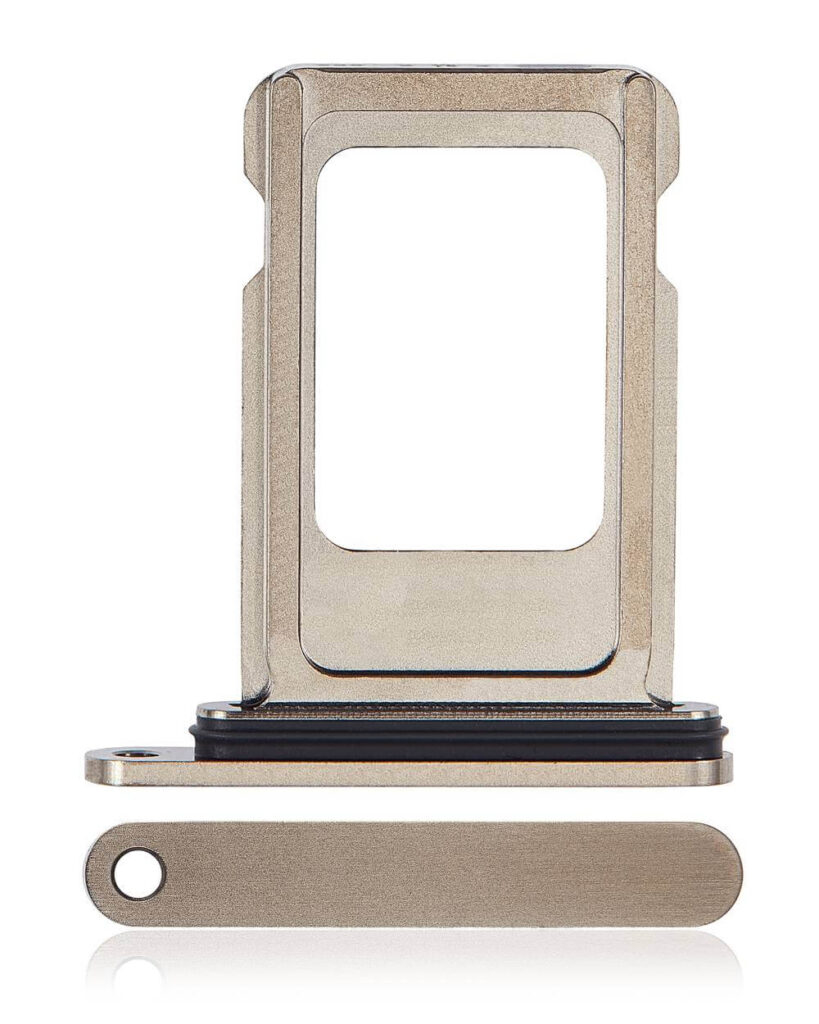 Single Sim Card Tray For iPhone 15 Pro / 15 Pro Max (Natural Titanium)