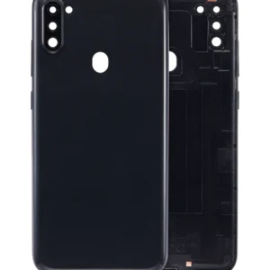 Back Cover With Camera Lens For Samsung Galaxy A11 (A115 / 2020) (International Version) (Aftermarket Plus) (Black)