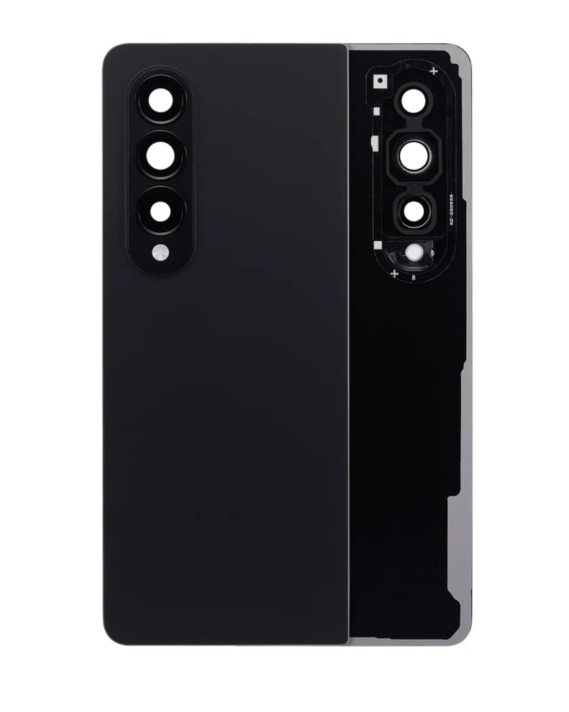 Back Cover Glass With Camera Lens For Samsung Galaxy Z Fold 4 (F936) (Phantom Black)