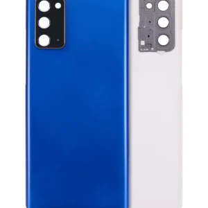 Back Cover Glass With Camera Lens For Samsung Galaxy Note 20 5G (No Logo) (Aftermarket Plus) (Mystic Blue)