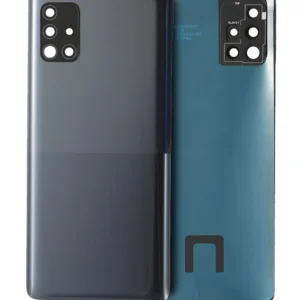 Back Cover Glass With Camera Lens For Samsung Galaxy A51 5G (A516 / 2020) (Service Pack) (Black)