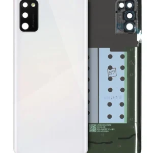 Back Cover Glass With Camera Lens For Samsung Galaxy A41 (A415 / 2020) (Service Pack) (Prism Crush Silver)