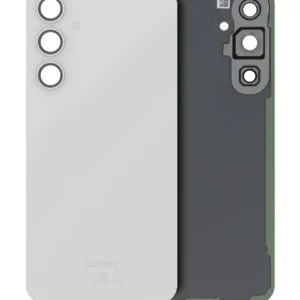 Back Cover Glass With Camera Lens For Samsung Galaxy S23 FE (Service Pack) (Cream)