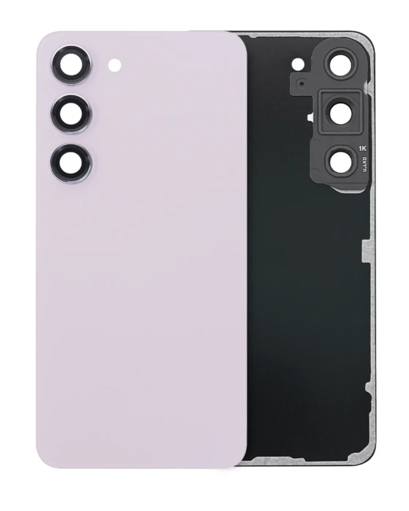 Back Cover Glass With Camera Lens For Samsung Galaxy S23 5G (Service Pack) (Lavender)