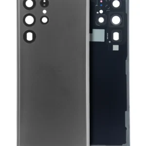Back Cover Glass With Camera Lens For Samsung Galaxy S22 Ultra (Service Pack) (Graphite)