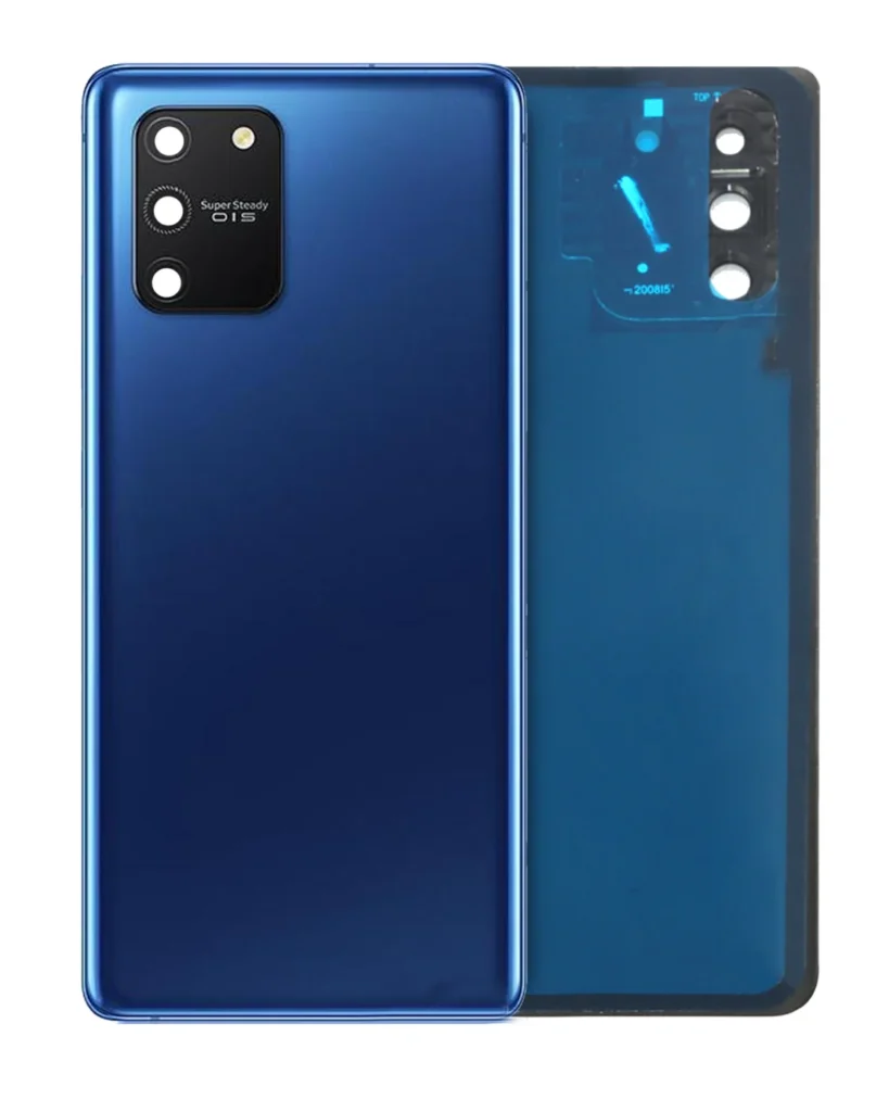 Back Cover Glass With Camera Lens For Samsung Galaxy S10 Lite (Service Pack) (Prism Blue)