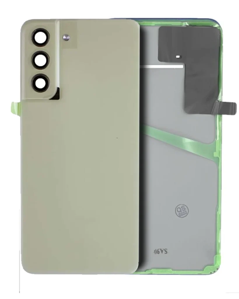 Back Cover Glass With Camera Lens For Samsung Galaxy S21 FE (Service Pack) (Olive)