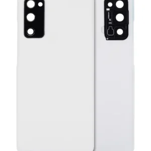 Back Cover Glass With Camera Lens For Samsung Galaxy S20 FE 5G (Aftermarket Plus) (Cloud White)