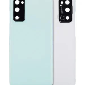 Back Cover Glass With Camera Lens For Samsung Galaxy S20 FE 5G (Aftermarket Plus) (Cloud Mint)