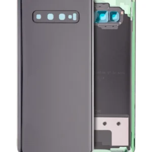 Back Cover Glass With Camera Lens For Samsung Galaxy S10 Plus (Service Pack) (Prism Black)