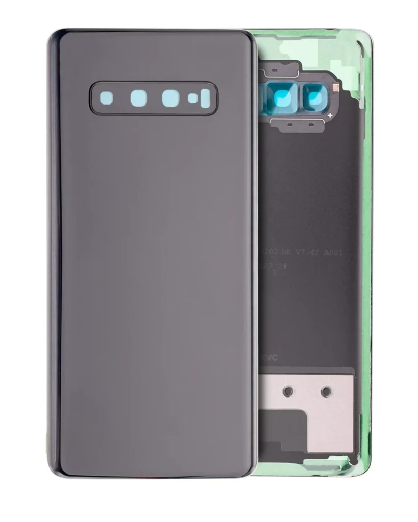 Back Cover Glass With Camera Lens For Samsung Galaxy S10 Plus (Service Pack) (Prism Black)