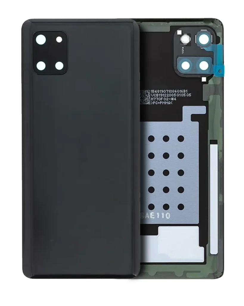Back Cover Glass With Camera Lens For Samsung Galaxy Note 10 Lite (Service Pack) (Aura Black)