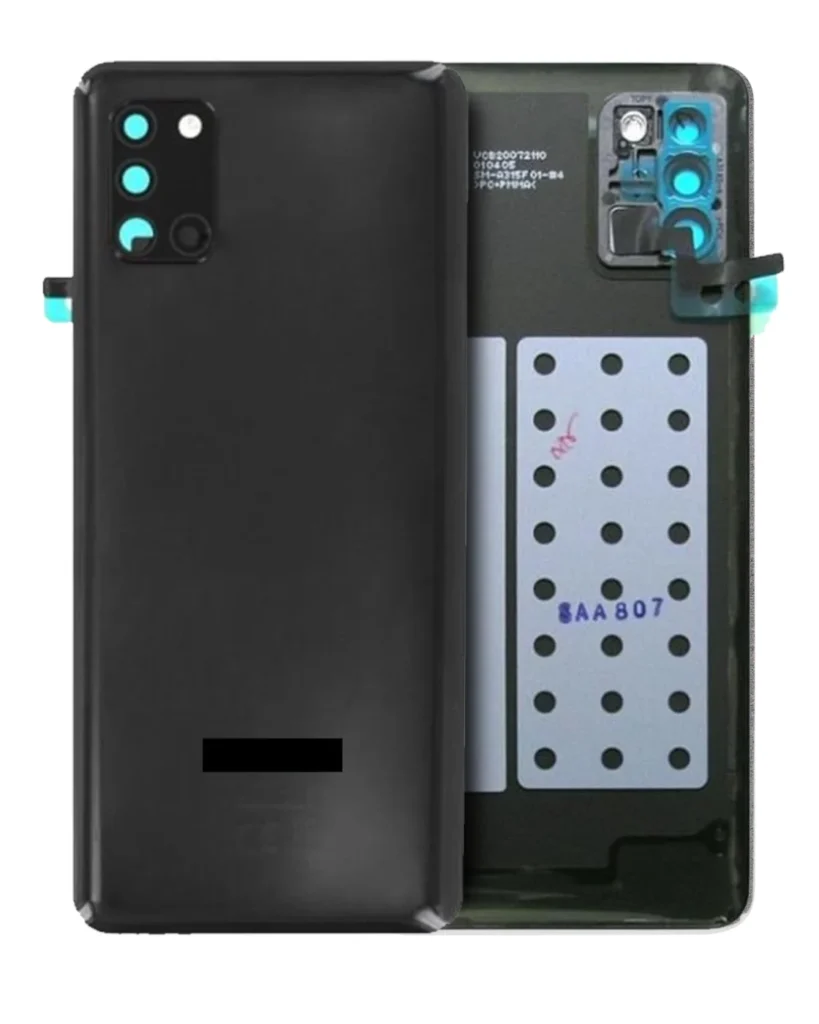 Back Cover With Camera Lens For Samsung Galaxy M31 (M315 / 2020) (Service Pack) (Black)