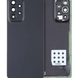 Back Cover Glass With Camera Lens For Samsung Galaxy A33 5G (A336 / 2022) (Service Pack) (Black)