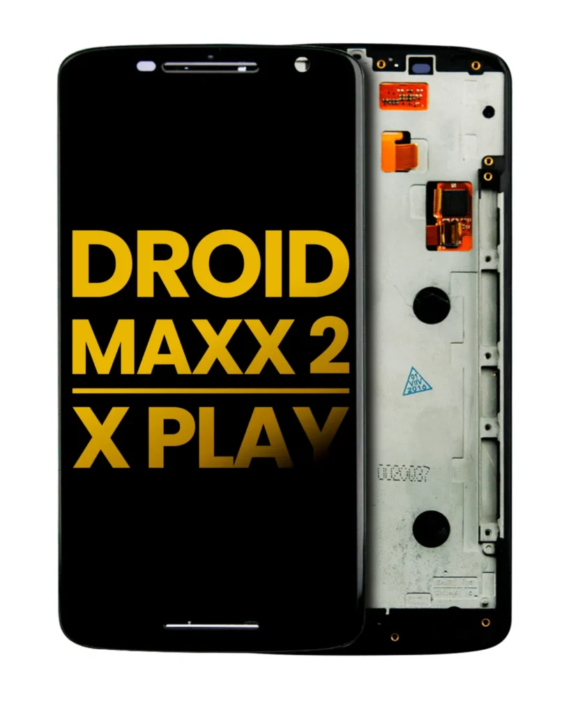 LCD Assembly With Frame For Motorola Droid Maxx 2 / Moto X Play (XT1561 / XT1562 / XT1563 / XT1565 / 2015) (Refurbished) (Black)