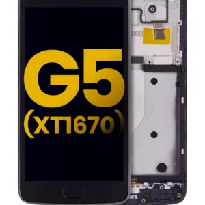 LCD Assembly With Frame For Motorola Moto G5 (XT1670 / 2017) (Black)