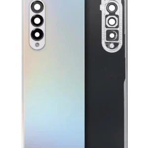 Back Cover Glass With Camera Lens For Samsung Galaxy Z Fold 3 (Service Pack) (Phantom Silver)