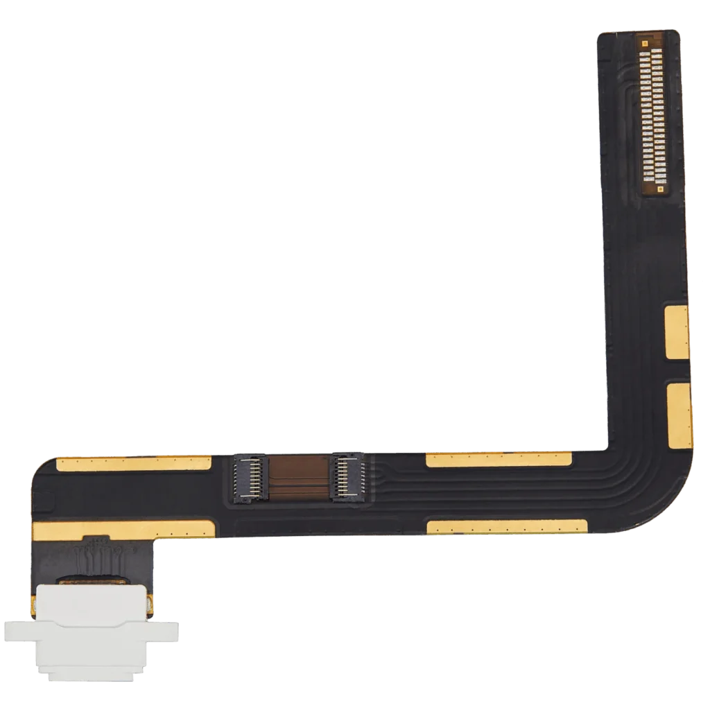 Charging Port Flex Cable For iPad 7 (2019) / iPad 8 (2020) / iPad 9 (2021) (Used OEM Pull: Grade A) (White)
