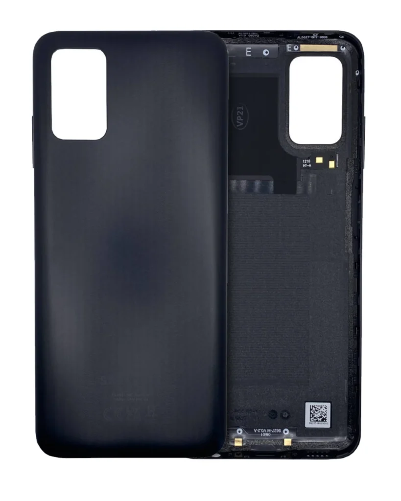 Back Cover Glass For Samsung Galaxy A03S (A037M / 2021) (Service Pack) (Black)