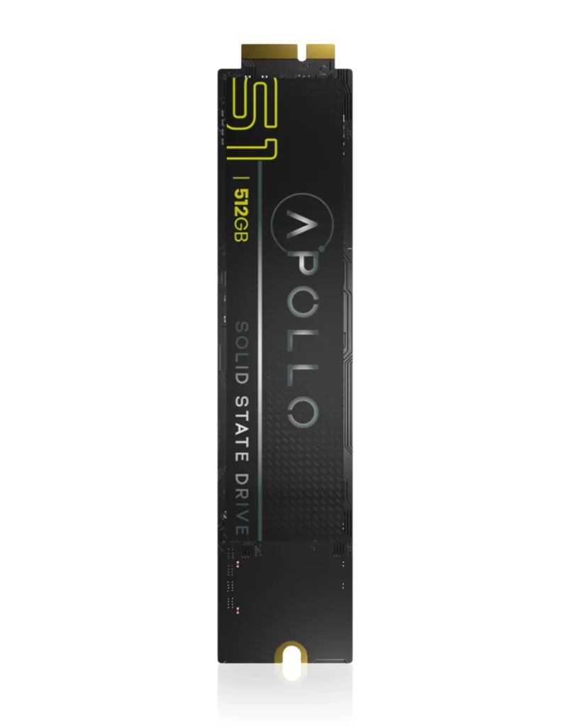 Apollo S1 512GB Mac SSD (NVMe PCIe Gen3x4) For MacBook Air 11" & 13" A1370 A1369 (2010-11)