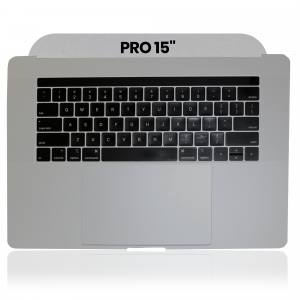 Top Case with Keyboard (ANSI US) and Trackpad For MacBook Pro 15" A1990 (2018-2019) (Used OEM Pull: Grade B/C) (Space Gray)