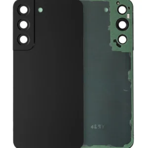 Back Cover Glass With Camera Lens For Samsung Galaxy S22 5G (Service Pack) (Phantom Black)