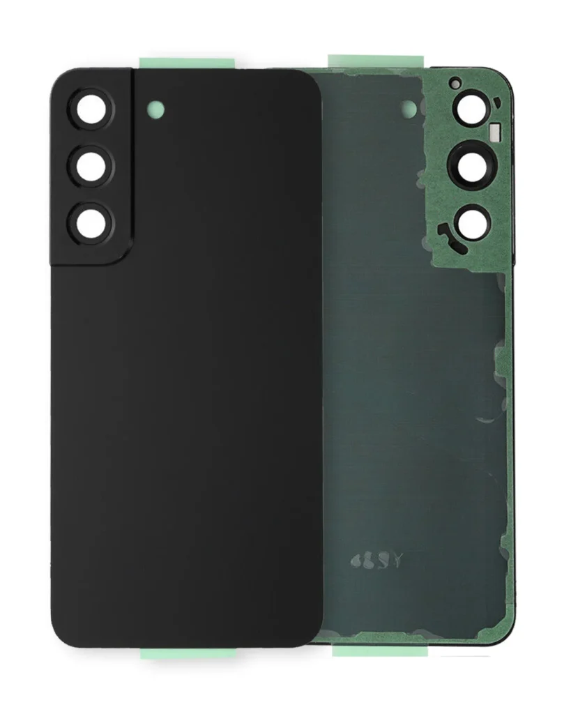 Back Cover Glass With Camera Lens For Samsung Galaxy S22 5G (Service Pack) (Phantom Black)