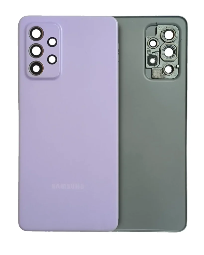 Back Cover Glass With Camera Lens For Samsung Galaxy A52 4G (A525 / 2021) (Service Pack) (Awesome Violet)