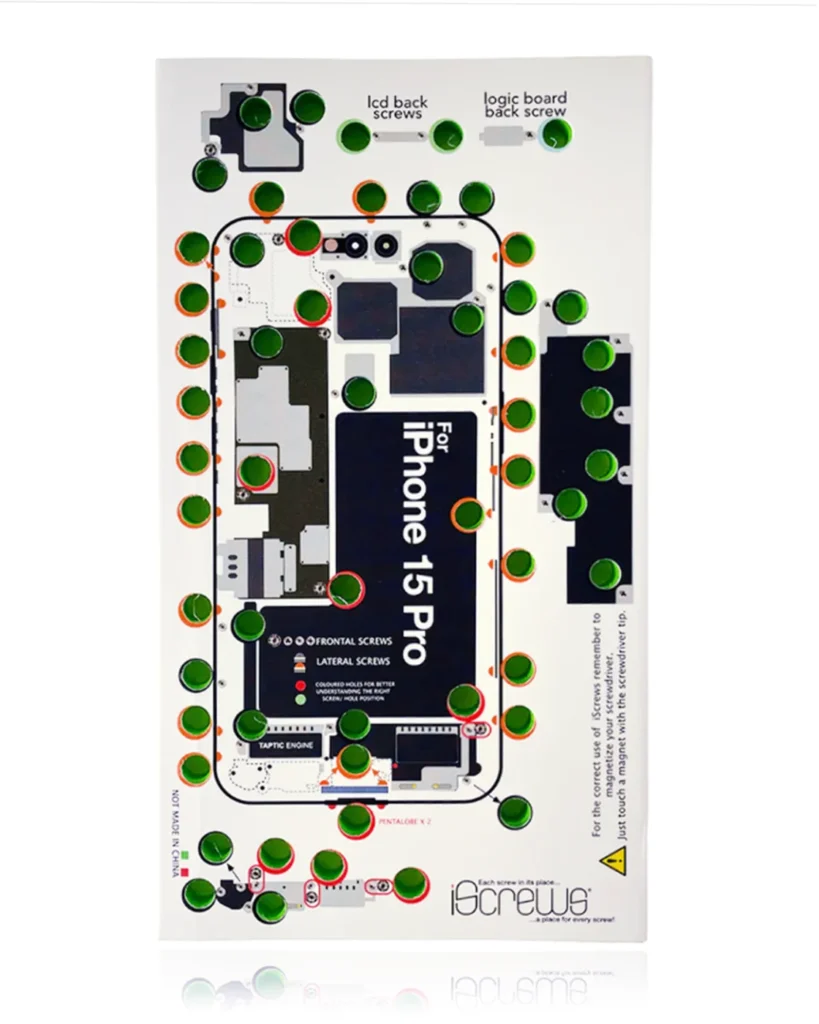iScrews Position Mat For iPhone 15 Pro(dottorpod)