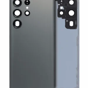 Back Cover Glass With Camera Lens For Samsung Galaxy S23 Ultra 5G (No Logo) (Aftermarket Plus) (Green)