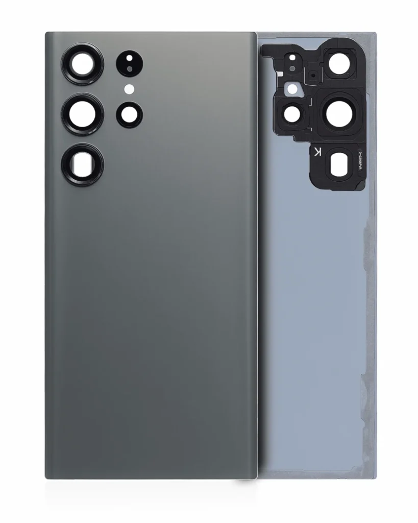 Back Cover Glass With Camera Lens For Samsung Galaxy S23 Ultra 5G (No Logo) (Aftermarket Plus) (Green)