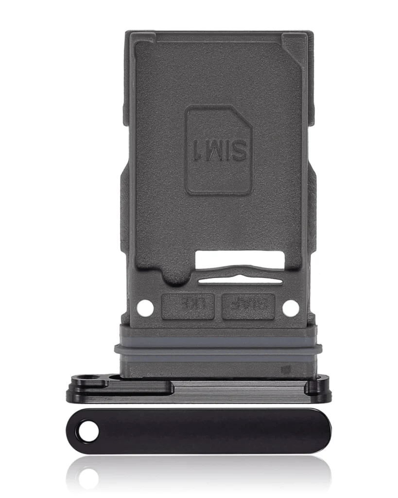 Single Sim Card Tray For Samsung Galaxy S23 5G / S23 Plus 5G (Phantom Black)