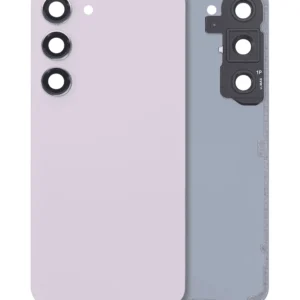 Back Cover Glass With Camera Lens For Samsung Galaxy S23 5G (No Logo) (Aftermarket Plus) (Lavender)