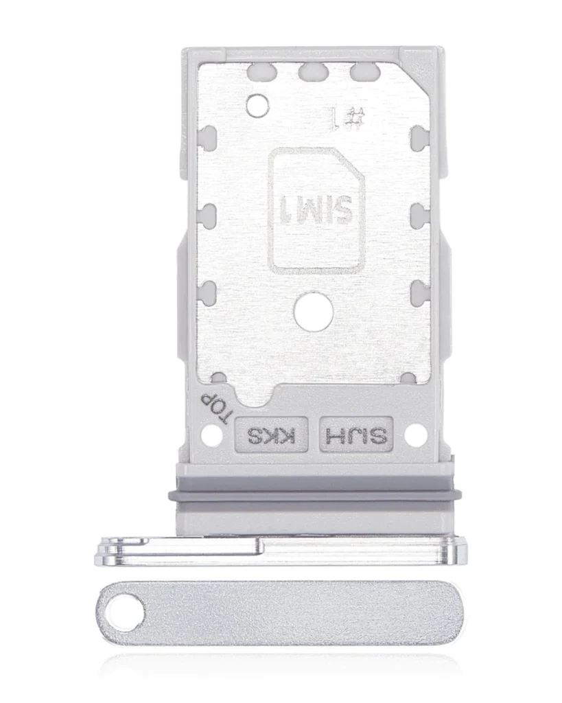 Dual Sim Card Tray For Samsung Galaxy S22 Ultra (White)