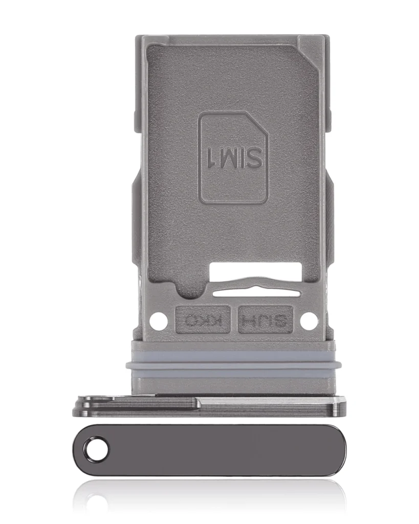 Single Sim Card Tray For Samsung Galaxy S22 Ultra 5G (Phantom Black)