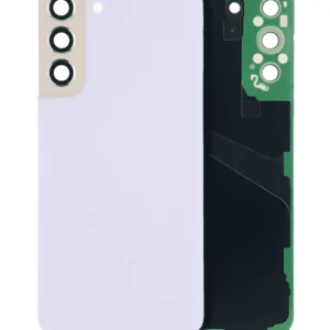Back Cover Glass With Camera Lens For Samsung Galaxy S22 Plus 5G (No Logo) (Aftermarket Plus) (Violet)