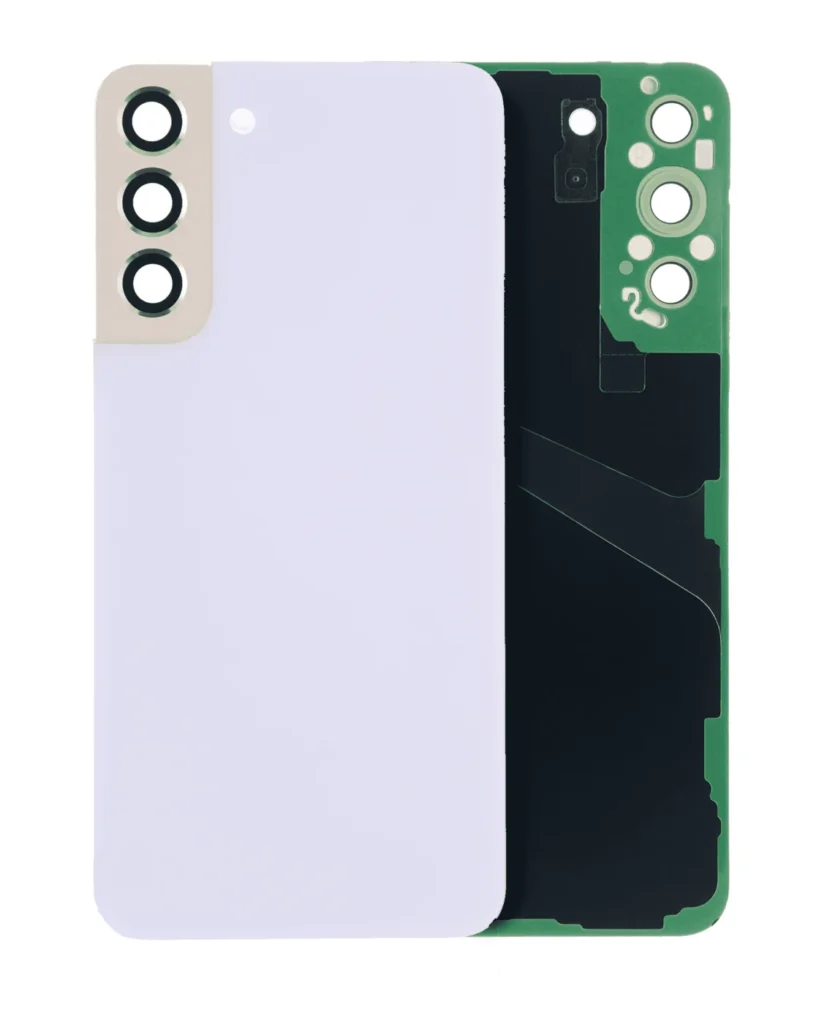 Back Cover Glass With Camera Lens For Samsung Galaxy S22 Plus 5G (No Logo) (Aftermarket Plus) (Violet)