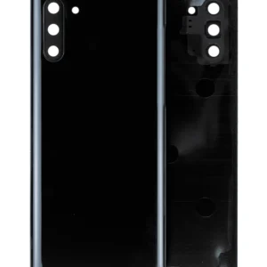 Back Cover Glass With Camera Lens For Samsung Galaxy Note 10 (No Logo) (Aftermarket Plus) (Aura Black)