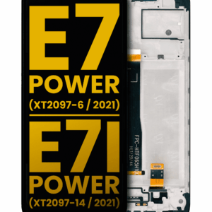 LCD Assembly With Frame For Motorola Moto E7 Power (XT2097-6 / 2021) / Moto E7i Power (XT2097-14 / 2021) (Refurbished) (Black)