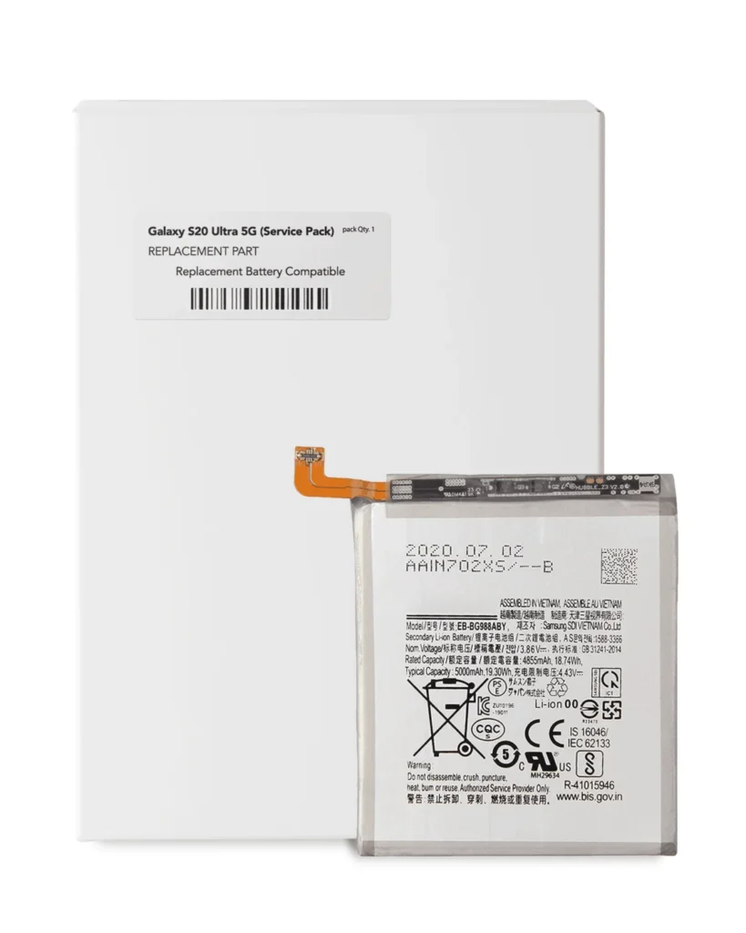 Replacement Battery For Samsung Galaxy S20 Ultra 5G (Service Pack)