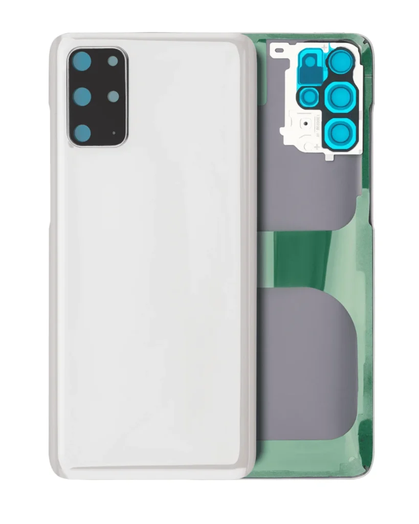 Back Cover Glass With Camera Lens For Samsung Galaxy S20 Plus 5G (No Logo) (Aftermarket Plus) (Cloud White)