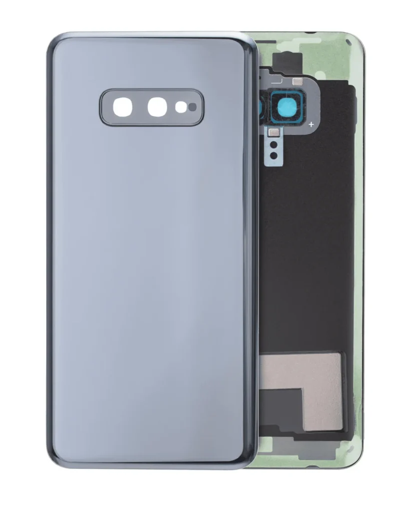 Back Cover Glass With Camera Lens For Samsung Galaxy S10e (No Logo) (Aftermarket Plus) (Prism Black)