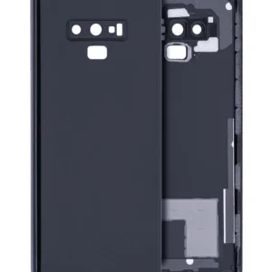 Back Cover Glass With Camera Lens For Samsung Galaxy Note 9 (No Logo) (Aftermarket Plus) (Midnight Black)