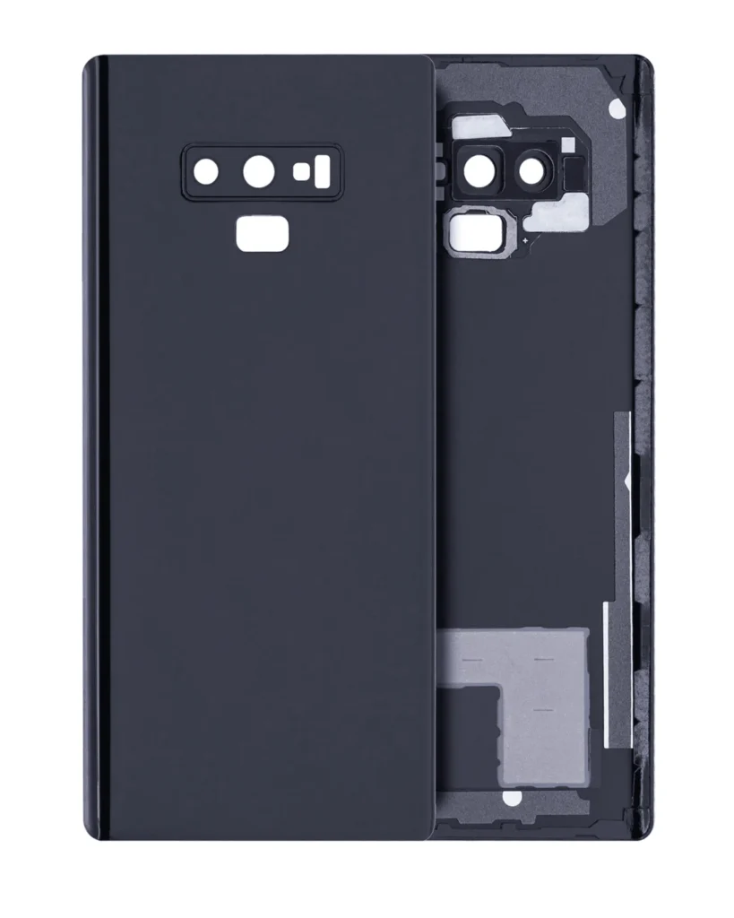 Back Cover Glass With Camera Lens For Samsung Galaxy Note 9 (No Logo) (Aftermarket Plus) (Midnight Black)