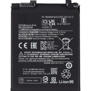 Replacement Battery For Xiaomi 12 / 12X / 12S (BP46)