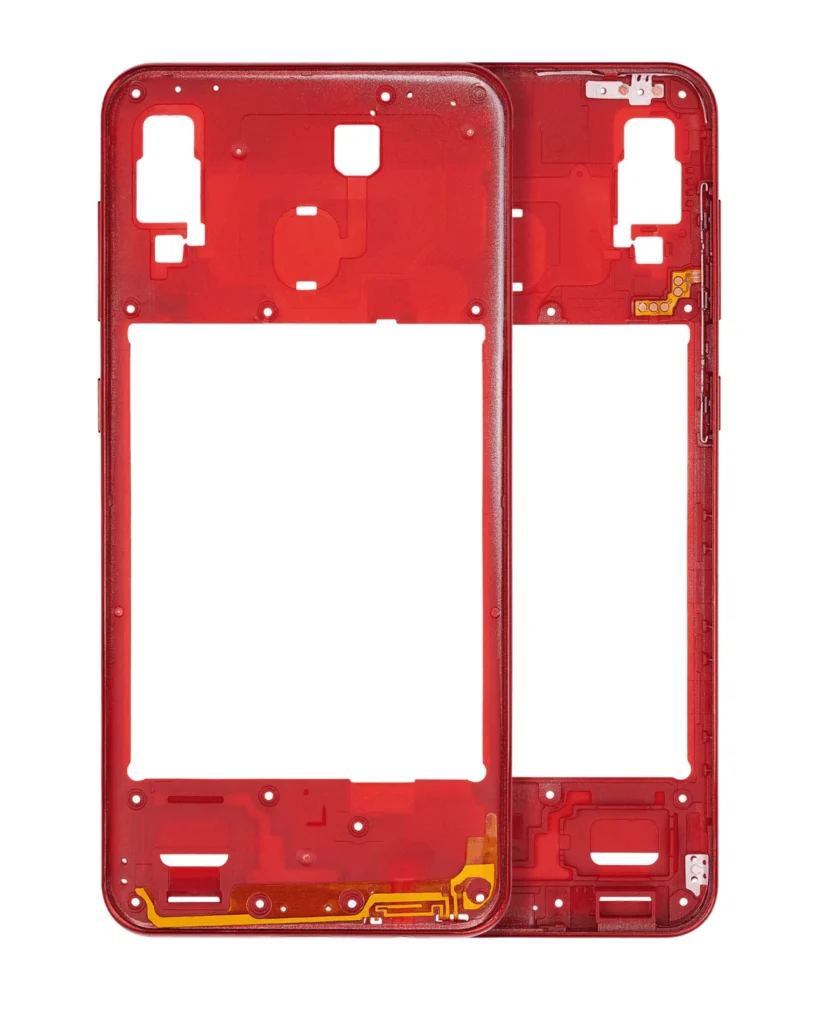 Mid-Frame Housing For Samsung Galaxy A30 (A305 / 2019) (Aftermarket Plus) (Red)