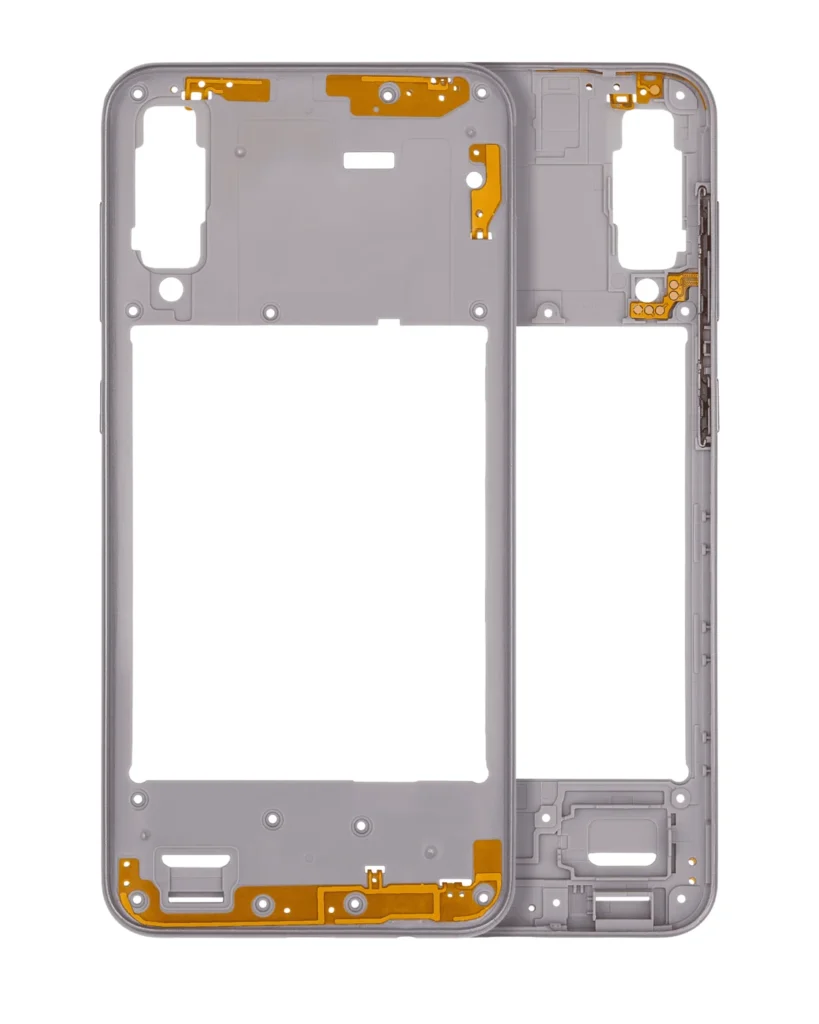 Mid-Frame Housing For Samsung Galaxy A50s (A507 / 2019) (Aftermarket Plus) (Prism Crush White)