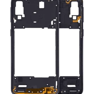 Mid-Frame Housing For Samsung Galaxy A40 (A405 / 2019) (Aftermarket Plus) (Black)