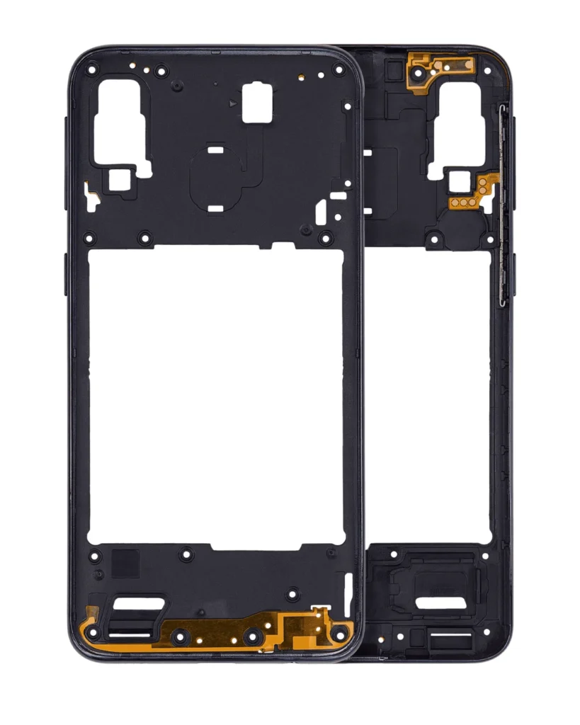 Mid-Frame Housing For Samsung Galaxy A40 (A405 / 2019) (Aftermarket Plus) (Black)